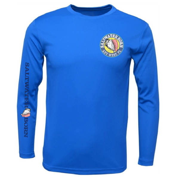 Key West, FL "Catch Clean Conserve" Lionfish Men's Long Sleeve UPF 50+ Dry-Fit Shirt