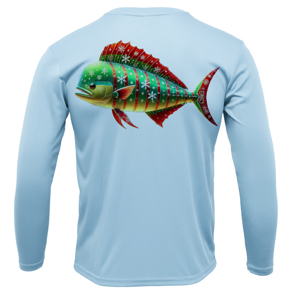 Christmas Mahi Men's Long Sleeve UPF 50+ Dry-Fit Shirt