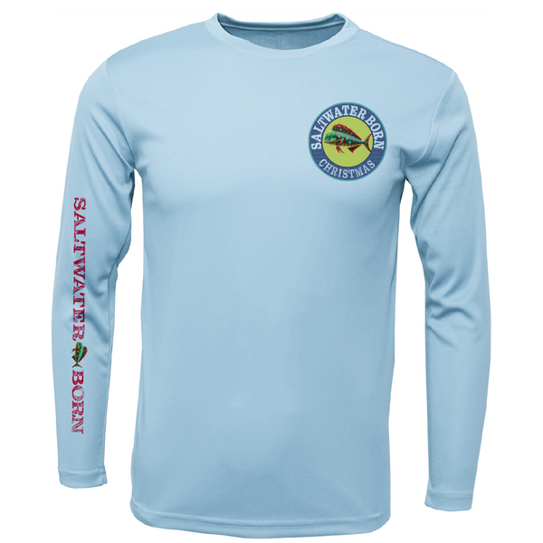 Christmas Mahi Men's Long Sleeve UPF 50+ Dry-Fit Shirt