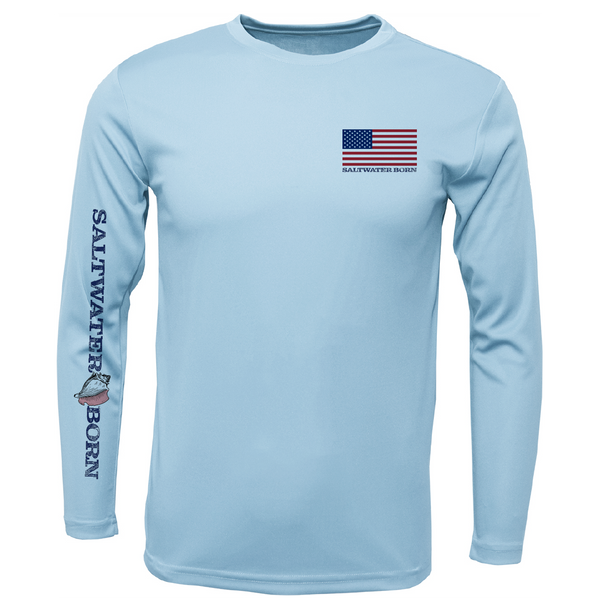 USA Hammerhead Men's Long Sleeve UPF 50+ Dry-Fit Shirt