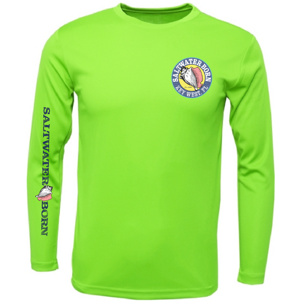 Key West, FL "Catch Clean Conserve" Lionfish Men's Long Sleeve UPF 50+ Dry-Fit Shirt
