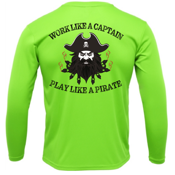 Tampa Bay, FL Blackbeard Men's Long Sleeve UPF 50+ Dry-Fit Shirt