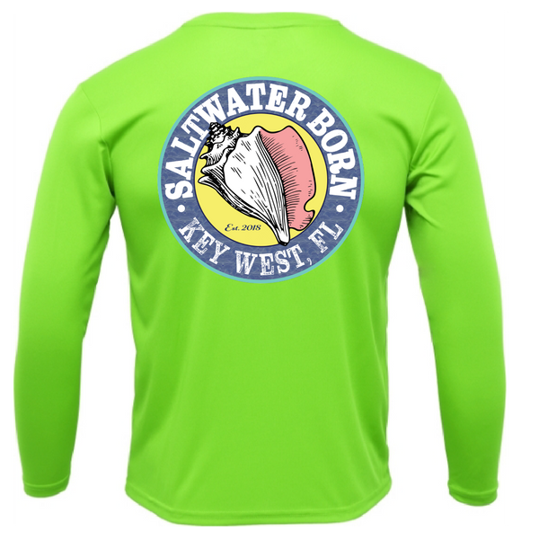 Key West, FL Spiny Lobster Diver Men's Long Sleeve UPF 50+ Dry-Fit Shirt