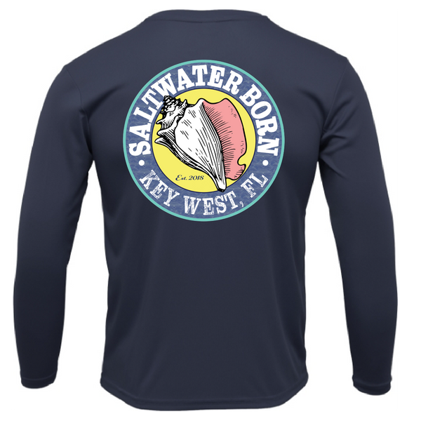 Key West, FL Spiny Lobster Diver Men's Long Sleeve UPF 50+ Dry-Fit Shirt