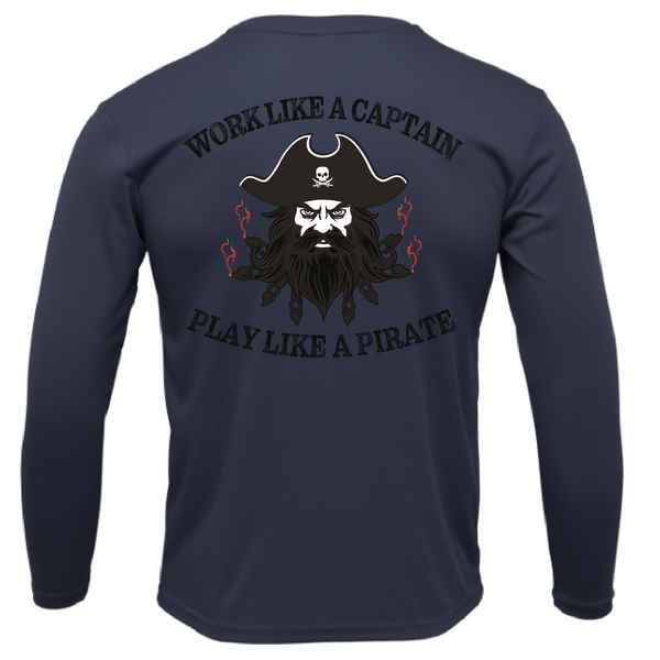 Tampa Bay, FL Blackbeard Men's Long Sleeve UPF 50+ Dry-Fit Shirt