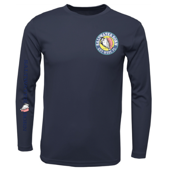 Key West, FL "Catch Clean Conserve" Lionfish Men's Long Sleeve UPF 50+ Dry-Fit Shirt