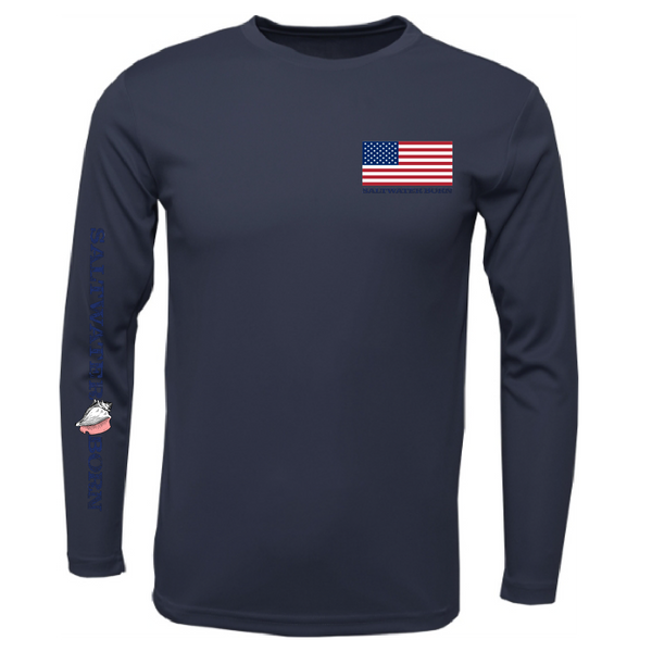 USA Hammerhead Men's Long Sleeve UPF 50+ Dry-Fit Shirt