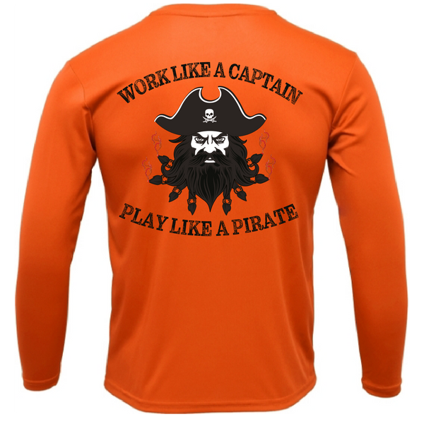 Tampa Bay, FL Blackbeard Men's Long Sleeve UPF 50+ Dry-Fit Shirt