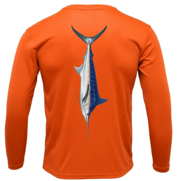 Siesta Key, FL Marlin Men's Long Sleeve UPF 50+ Dry-Fit Shirt