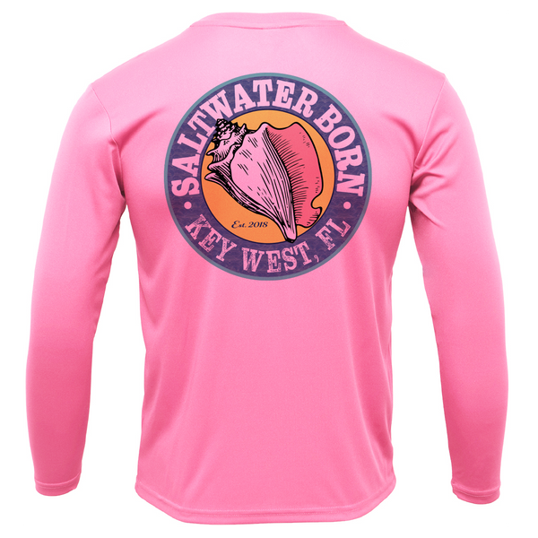 Key West, FL Spiny Lobster Diver Men's Long Sleeve UPF 50+ Dry-Fit Shirt