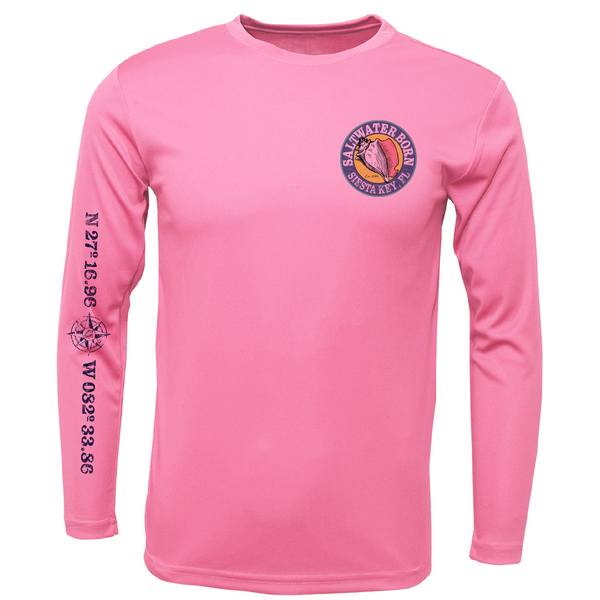 Siesta Key, FL Marlin Men's Long Sleeve UPF 50+ Dry-Fit Shirt