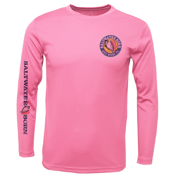 Key West, FL Island Time Men's Long Sleeve UPF 50+ Dry-Fit Shirt
