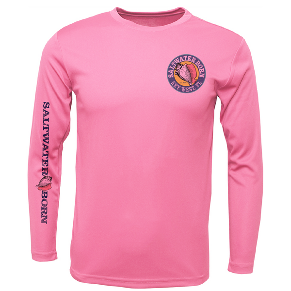 Key West, FL "Catch Clean Conserve" Lionfish Men's Long Sleeve UPF 50+ Dry-Fit Shirt