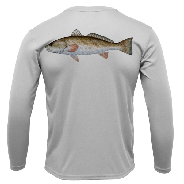 Tampa, FL Redfish Long Sleeve UPF 50+ Dry-Fit Shirt