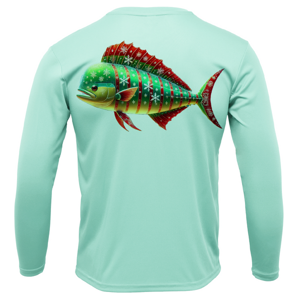 Christmas Mahi Men's Long Sleeve UPF 50+ Dry-Fit Shirt