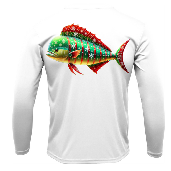 Christmas Mahi Men's Long Sleeve UPF 50+ Dry-Fit Shirt