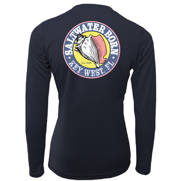 Key West "Saltwater Hair...Don't Care" Camisa de manga larga UPF 50+ Dry-Fit