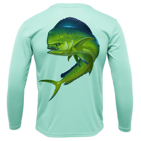 Tarpon Men's Fishing T-shirt Long Sleeves Saltloony UPF 50 Dri-fit 