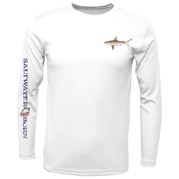 SK Blacktip on Chest Long Sleeve UPF 50+ Dry-Fit Shirt