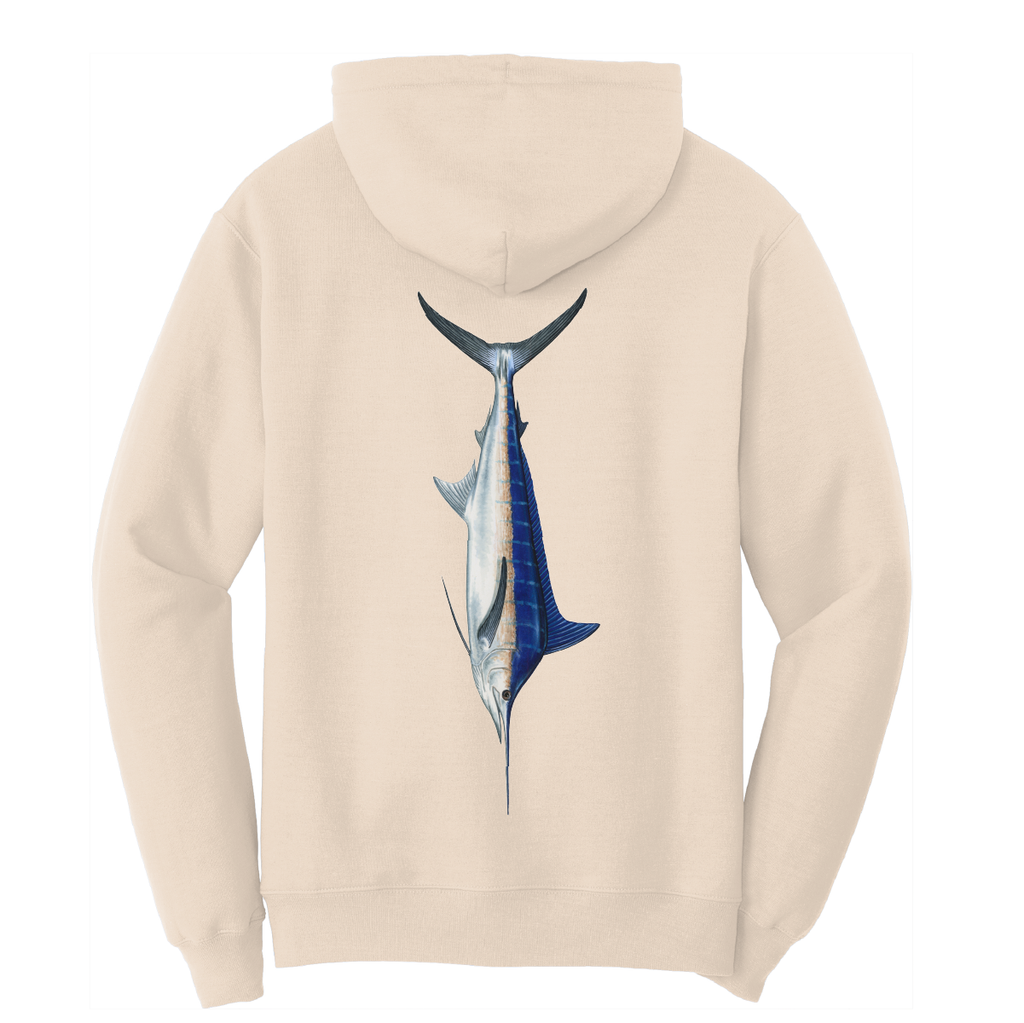 Blue Marlin Cotton Hoodie – Saltwater Born