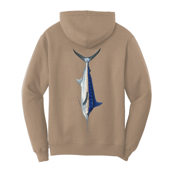 Sudadera con capucha de algodón Marlin azul