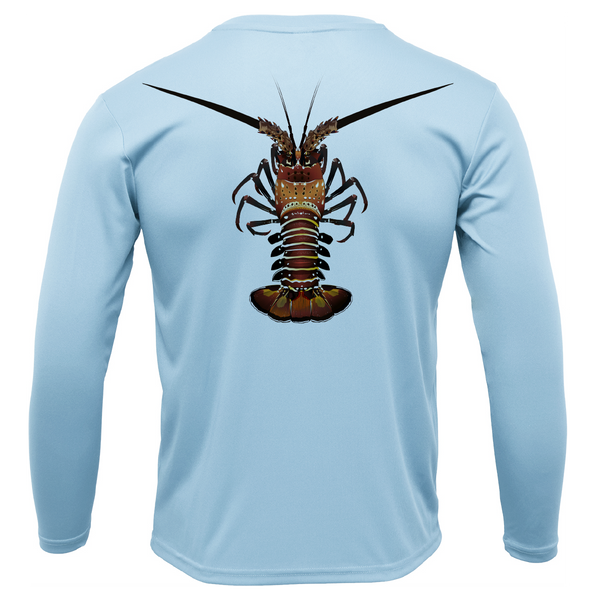 Florida Keys Realistic Lobster Camisa de manga larga para hombre UPF 50+ Dry-Fit