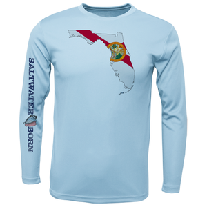 Saltwater Born State of Florida Long Sleeve UPF 50+ Dry-Fit Shirt