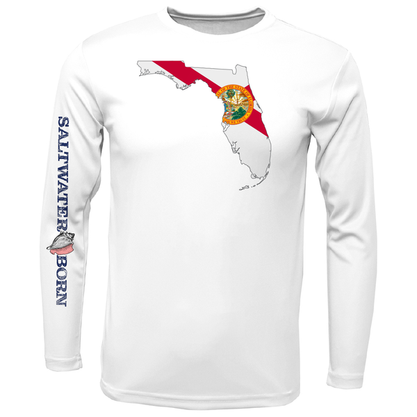 Saltwater Born State of Florida Long Sleeve UPF 50+ Dry-Fit Shirt