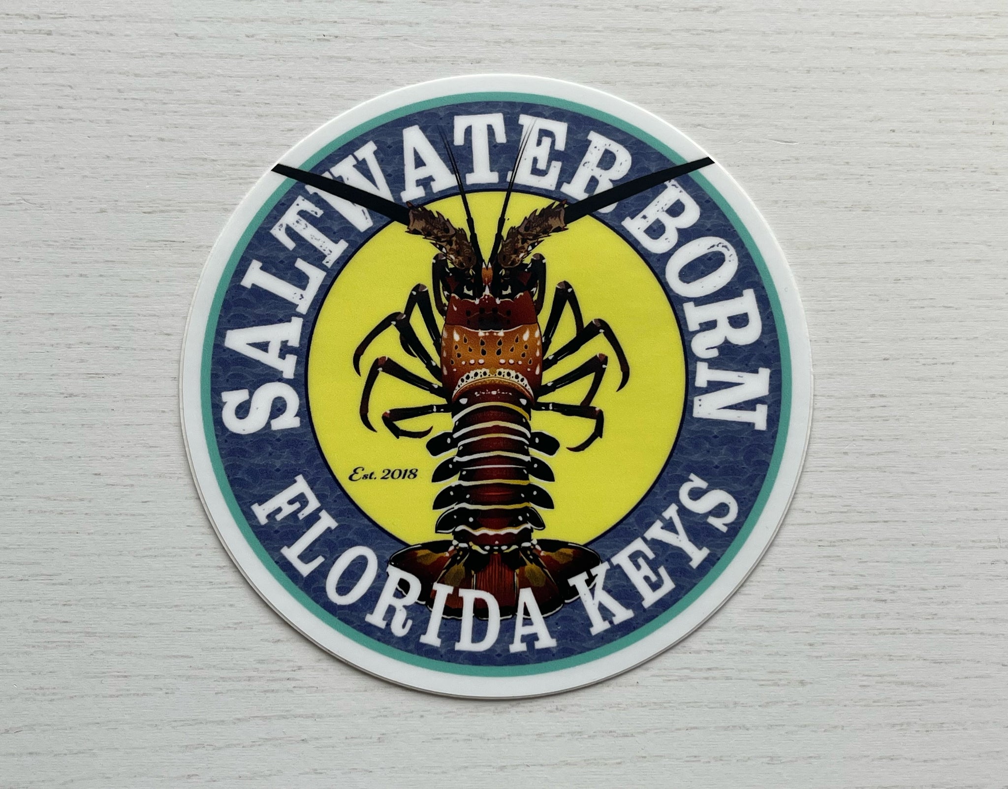 Saltwater Born Florida Keys Sticker