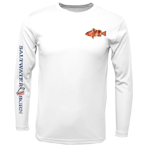 SK Grouper on Chest Long Sleeve UPF 50+ Dry-Fit Shirt
