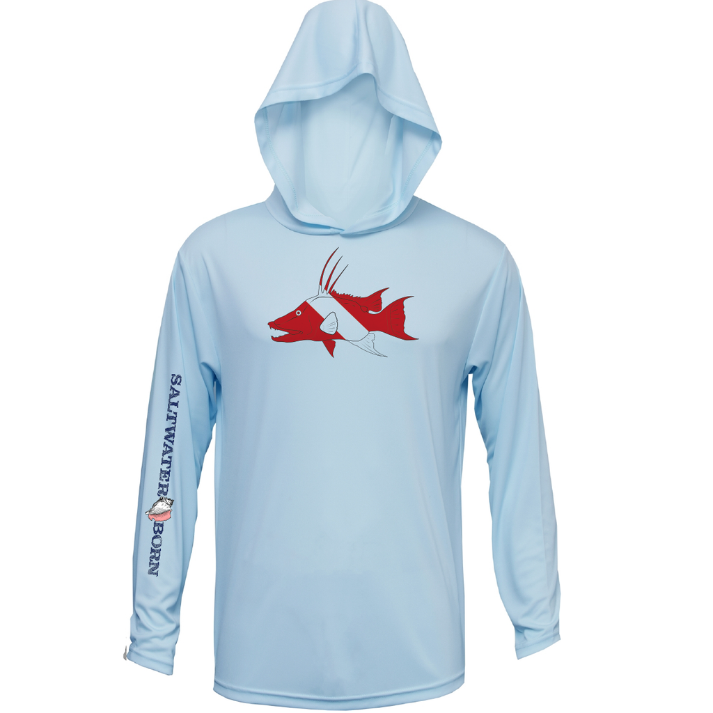Blue Hogfish UPF Dry Fit Long Sleeve Tee Large / Blue