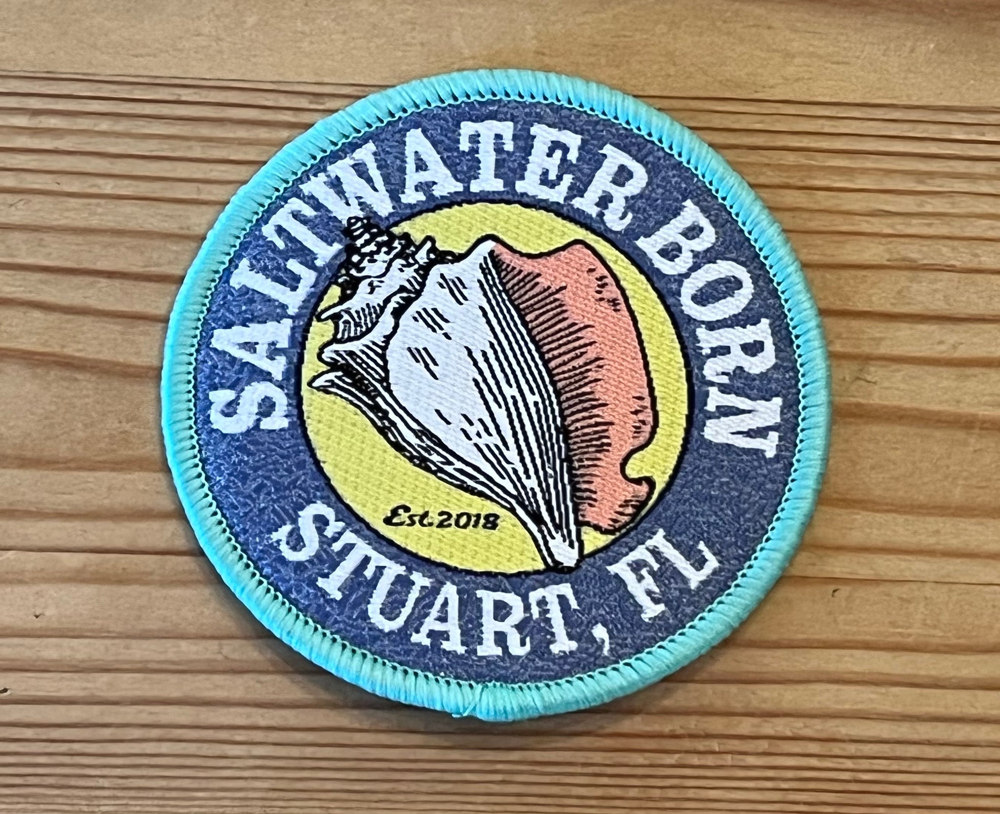 Saltwater Born Stuart, FL Embroidered Patch