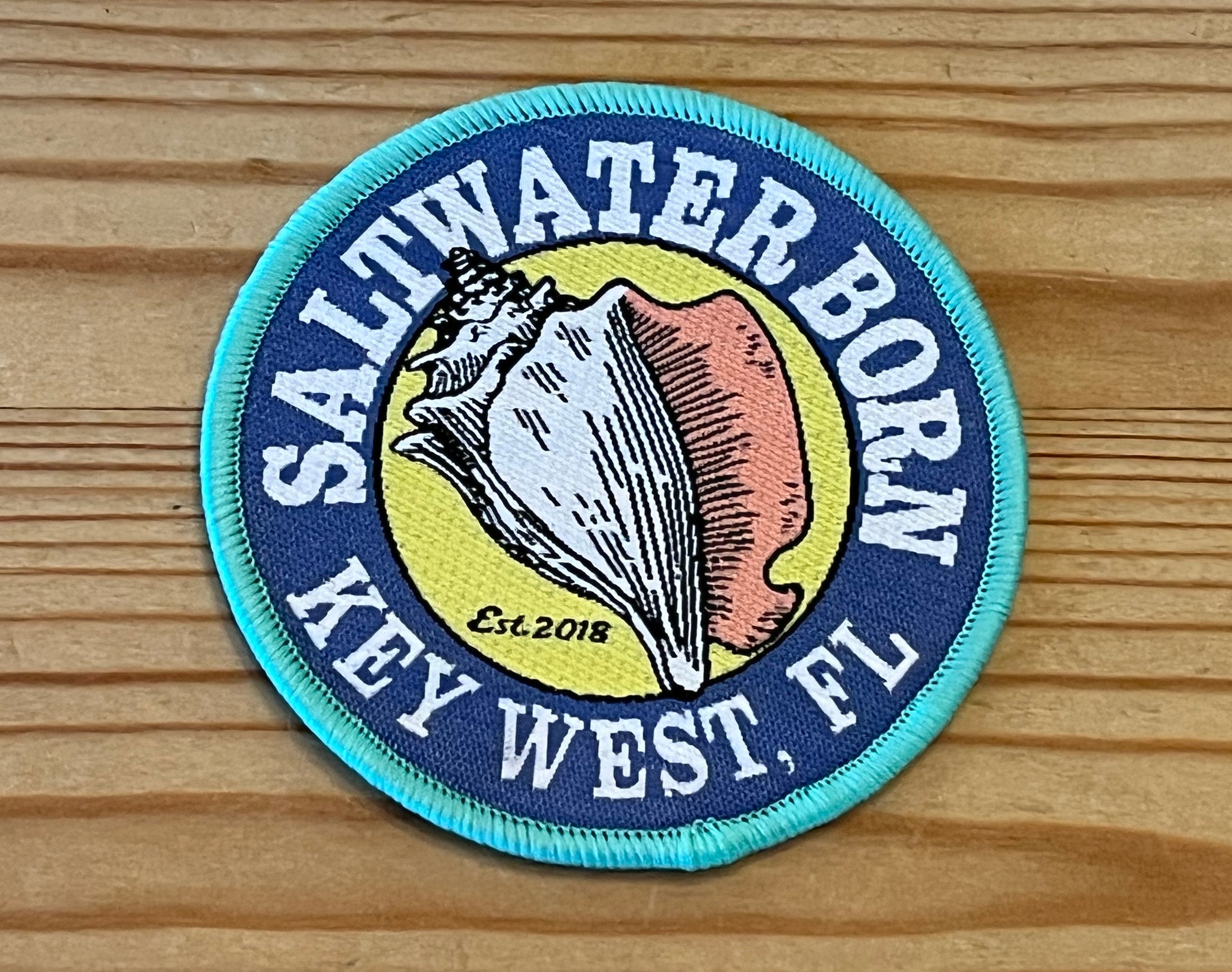 Saltwater Born Key West Original Embroidered Patch