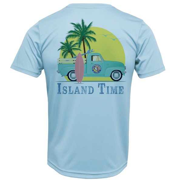 Key West Island Time Men's Short Sleeve UPF 50+ Dry-Fit Shirt