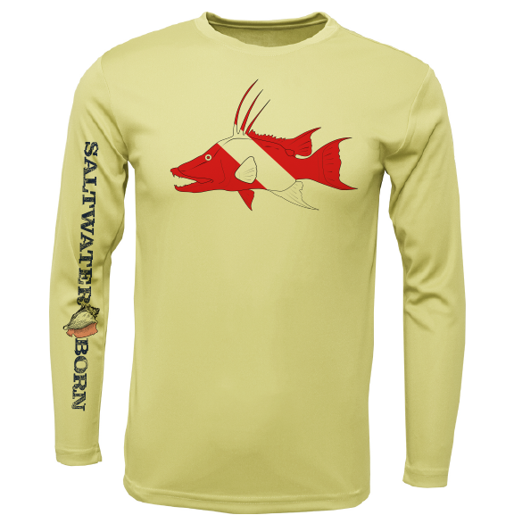 Key West Hogfish Diver Long Sleeve UPF 50+ Dry-Fit Shirt