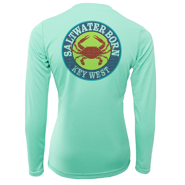 Key West Steamed Crab Women's Long Sleeve UPF 50+ Dry-Fit Shirt