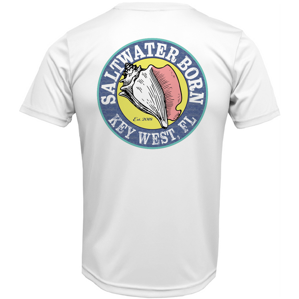 Key West, FL Marlin on Chest Short Sleeve UPF 50+ Dry-Fit Shirt
