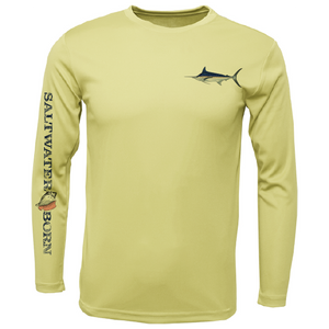 SK Marlin on Chest Long Sleeve UPF 50+ Dry-Fit Shirt