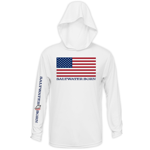 American Flag Long Sleeve UPF 50+ Dry-Fit Hoody