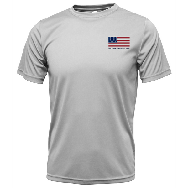 USA Grouper Short Sleeve UPF 50+ Dry-Fit Shirt