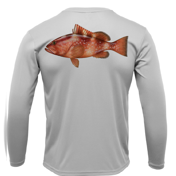 Siesta Key Grouper Long Sleeve UPF 50+ Dry-Fit Shirt