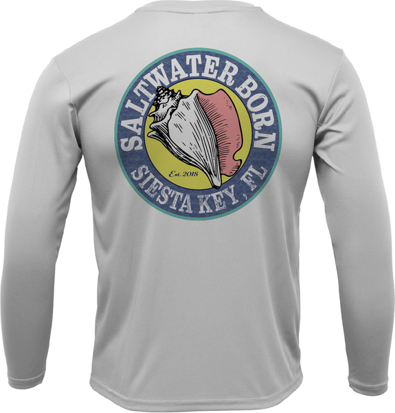SK Hogfish on Chest Long Sleeve UPF 50+ Dry-Fit Shirt