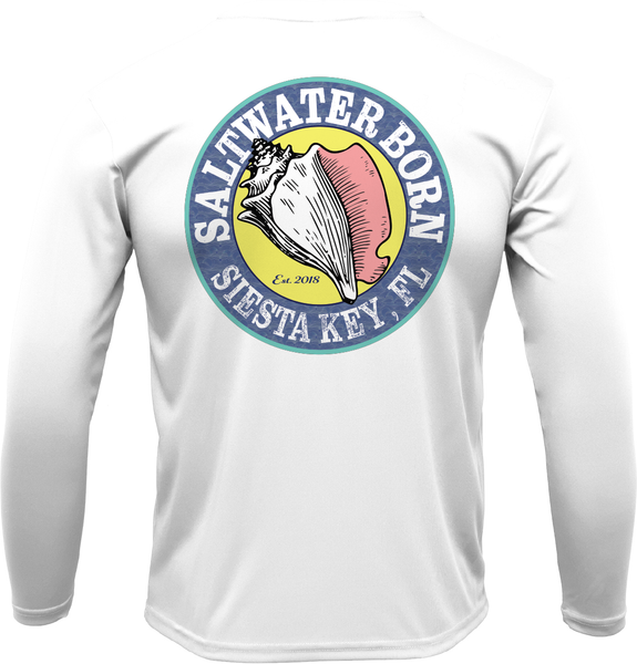 SK Bonefish on Chest Long Sleeve UPF 50+ Dry-Fit Shirt