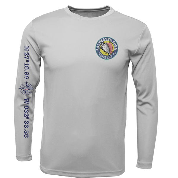Siesta Key, FL Redfish Long Sleeve UPF 50+ Dry-Fit Shirt