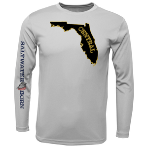 Black and Gold Long-Sleeve UPF 50+ Dry-Fit Shirt