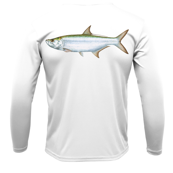 Siesta Key, FL Tarpon Long Sleeve UPF 50+ Dry-Fit Shirt