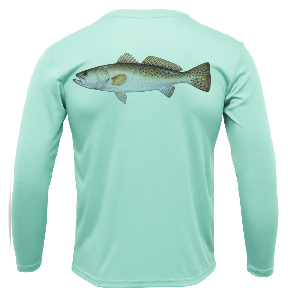 USA Trout Long Sleeve UPF 50+ Dry-Fit Shirt