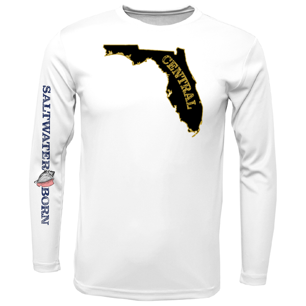 UCF Black and Gold Long-Sleeve UPF 50+ Dry-Fit Shirt