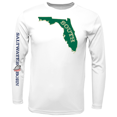 USF Green and Gold Long Sleeve UPF 50+ Dry-Fit Shirt