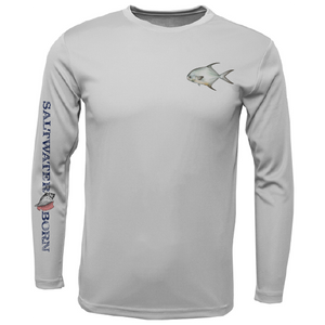 Permit on Chest Long Sleeve UPF 50+ Dry-Fit Shirt